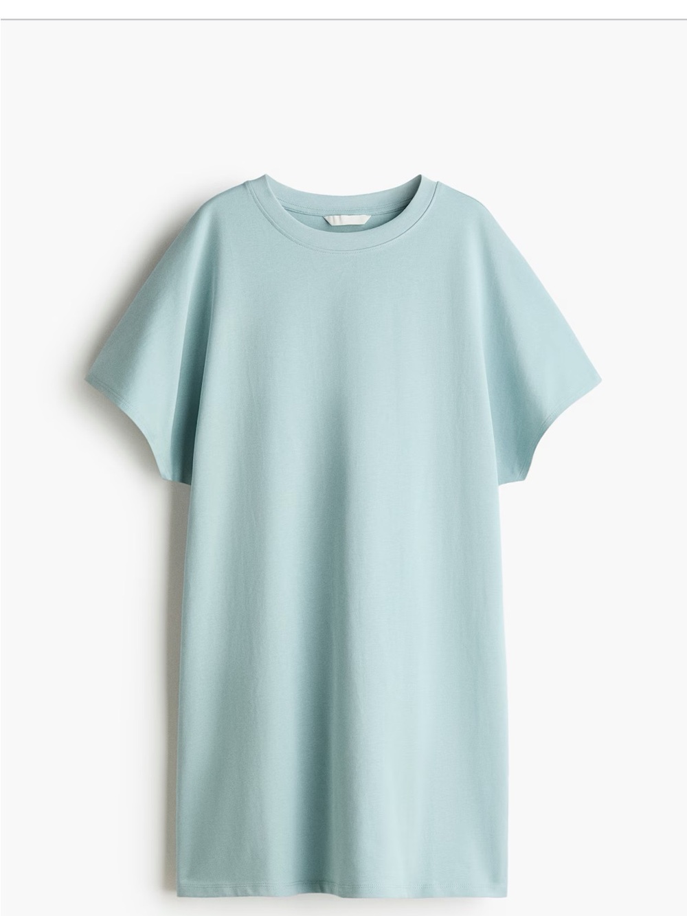 H&M Pastel Aqua Crewneck Mini Dress